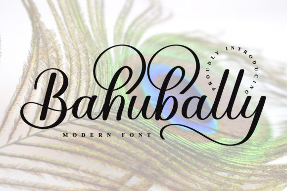 Bahubally: A Beautiful Script Font for Crafters and Product Makers