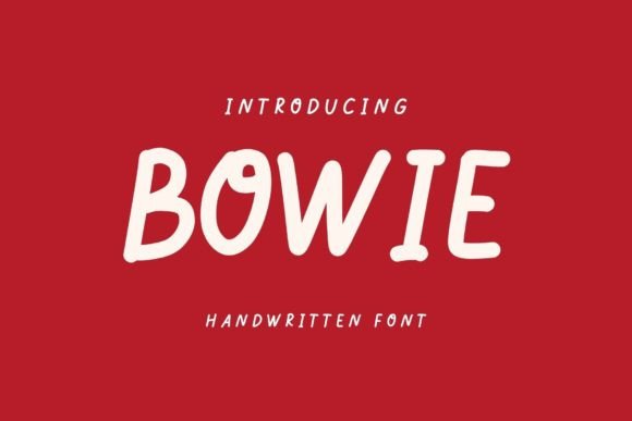 Bowie Handwritten Font: A Playful Typeface for Crafters