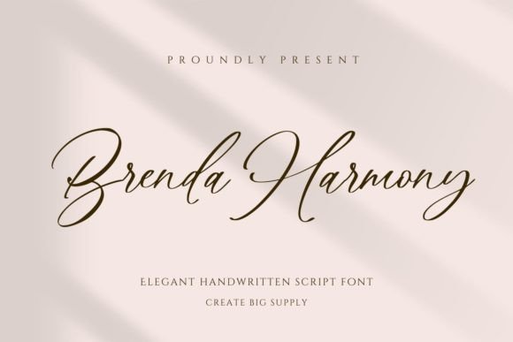 Brenda Harmony: A Script Font with Editorial Grace