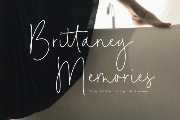 Brittaney Memories: A Handwritten Script Font for Authentic Campaign Design