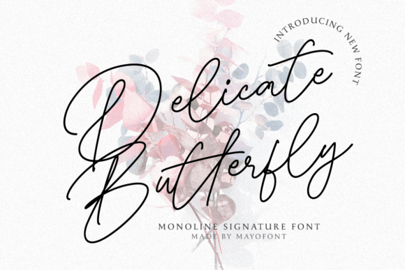 Delicate Butterfly: A Beautiful Font for Your Brand