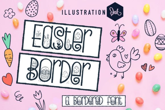Easter Border Font: A Whimsical Script for Charming Crafts
