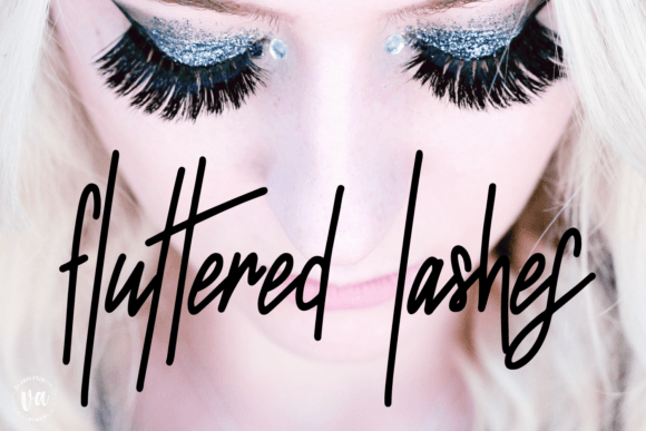 Fluttered Lashes: A Handwritten Typeface for Digital Branding