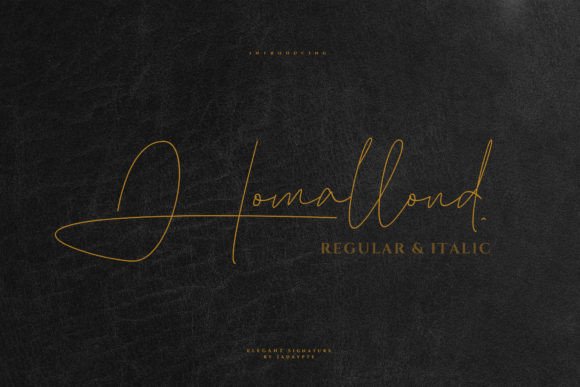 Homallond: A Flowing Handwritten Font