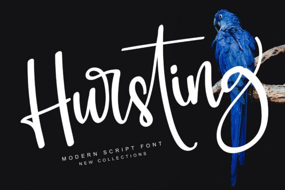 Hursting Font Review: A Modern Handwritten Typeface for Creative Branding