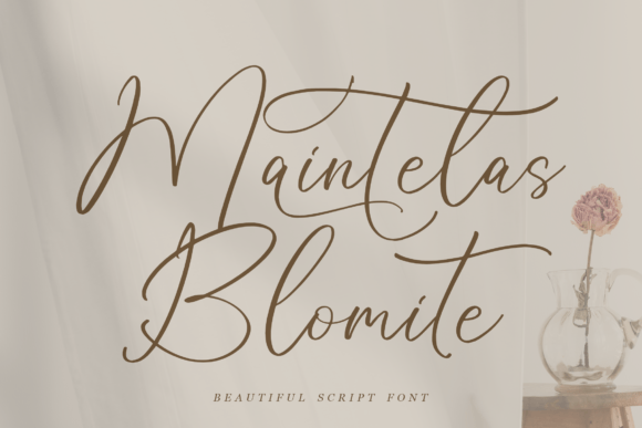 Maintelas Blomite: A Script Font That Elevates Digital Design