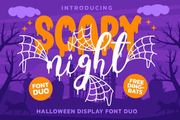 Scary Night Duo: A Spooky Font for Digital Branding