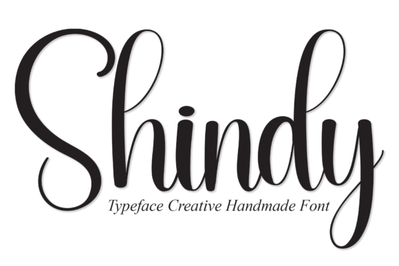 Shindy: A Handwritten Font for Charming Craft Projects