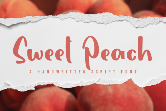 Sweet Peach: A Handwritten Typeface for Heartfelt Web Design